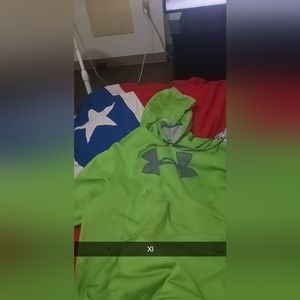 Red under Armour sweatshirt